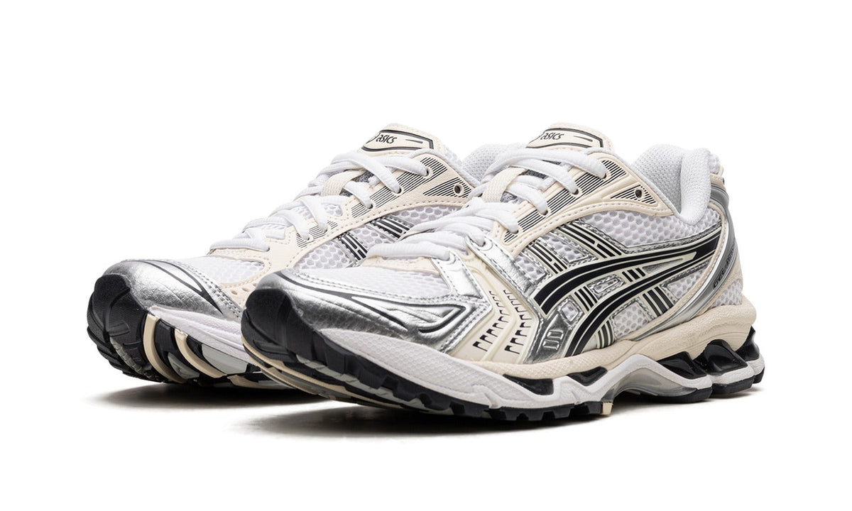 ASICS GEL-KAYANO 14 Sneakers - White, Silver & Black