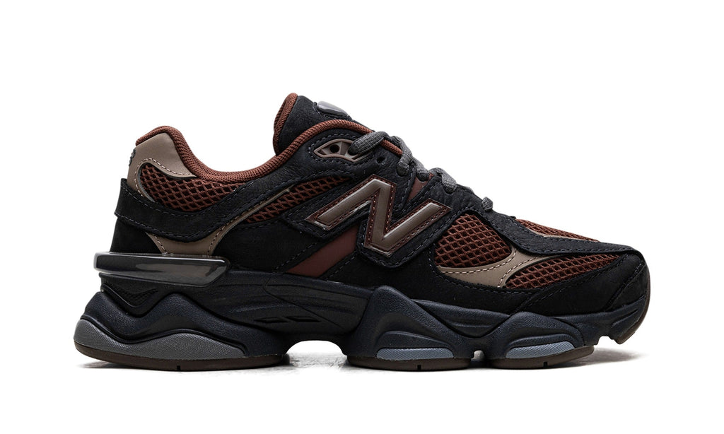 New Balance 9060 Sneakers in Black & Dark Brown