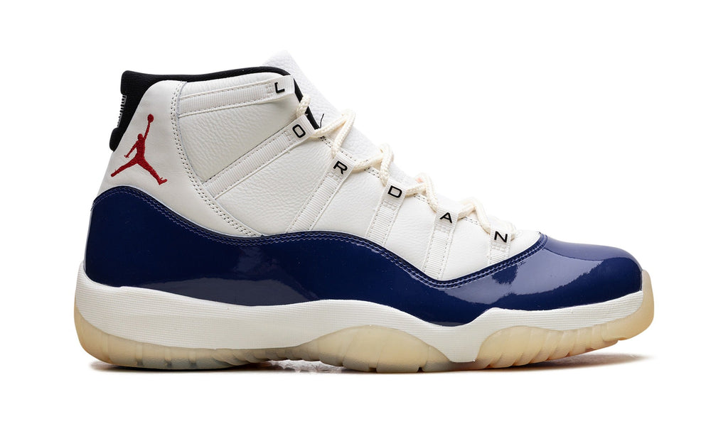 Air Jordan 11 Sneakers – White & Navy