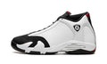 Air Jordan 14 Sneakers – White, Black & Red