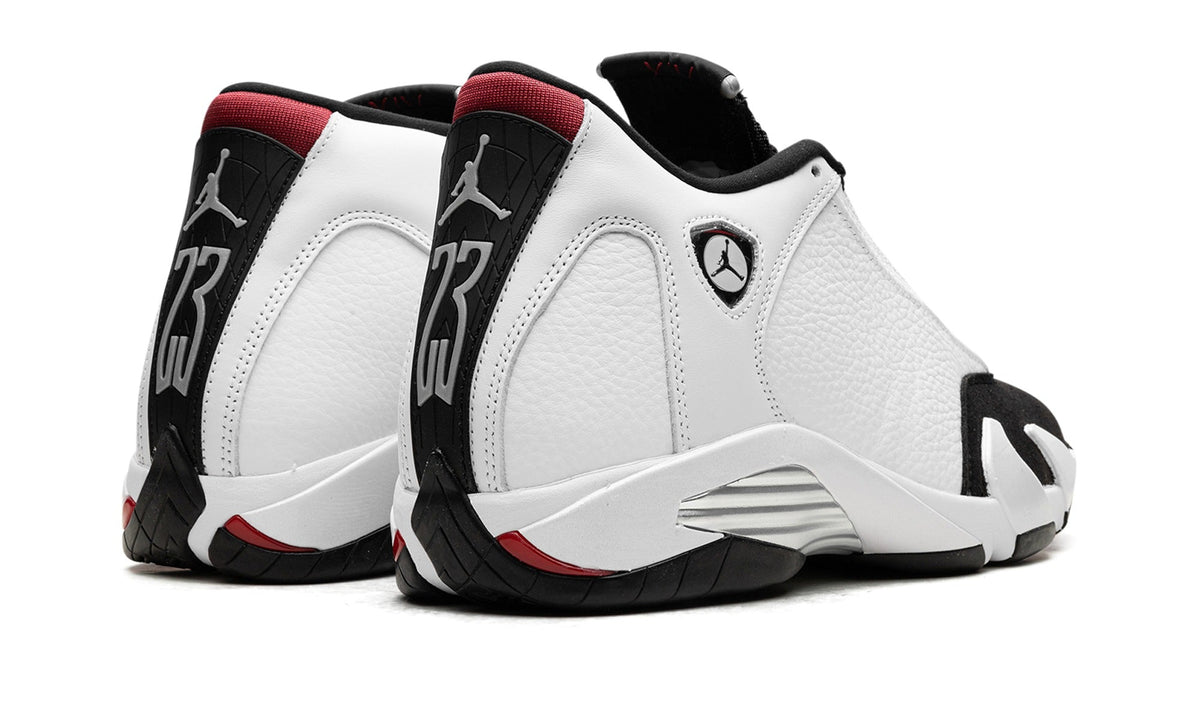 Air Jordan 14 Sneakers – White, Black & Red