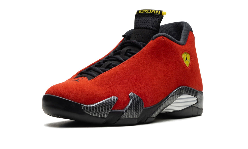 Air Jordan 14 Sneakers - Red, Black & Yellow