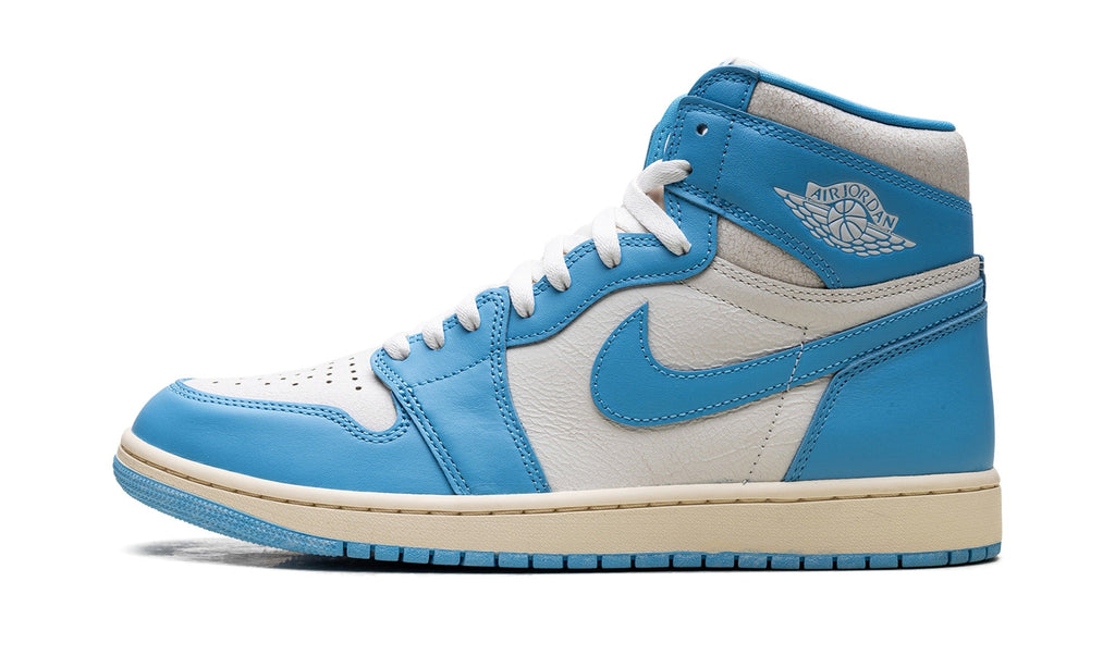 Air Jordan 1 High OG High-Top Sneakers in White & Blue