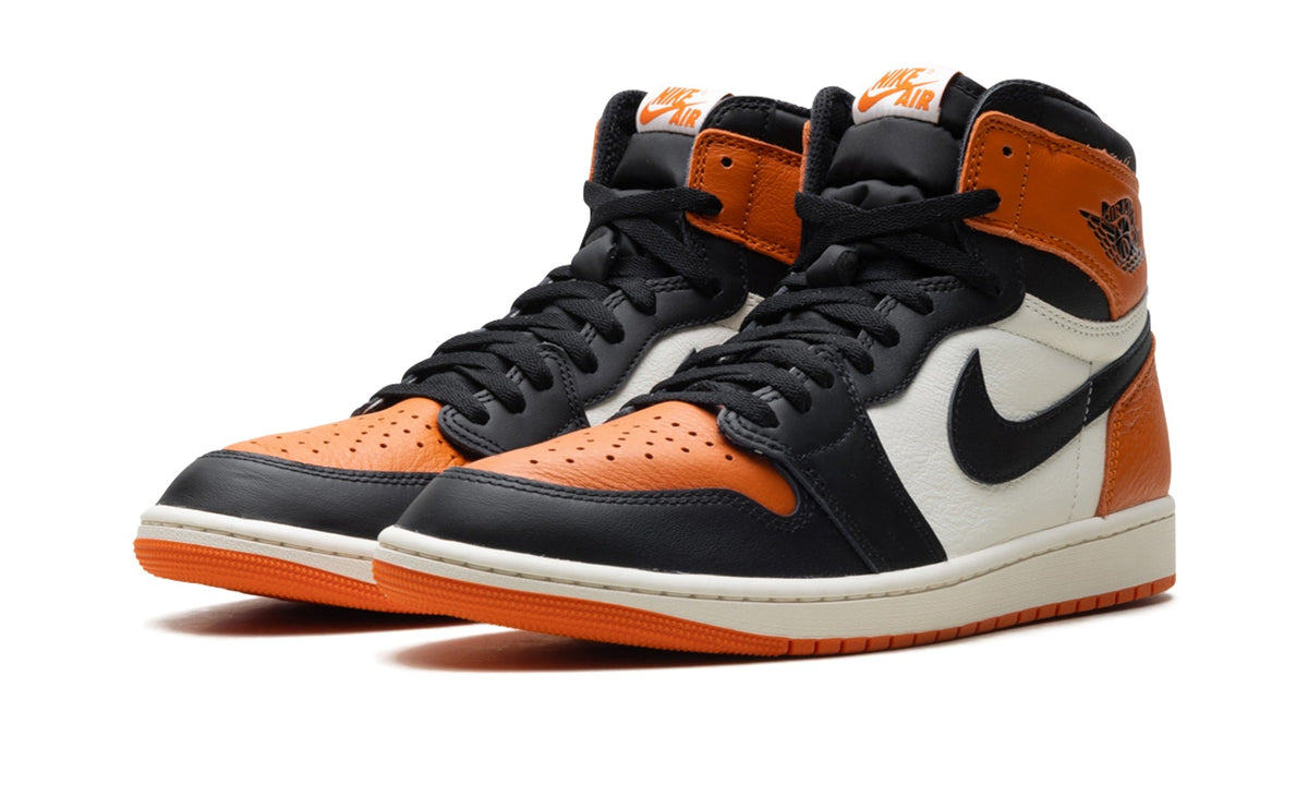 Air Jordan 1 High Sneakers – Orange, Black & White