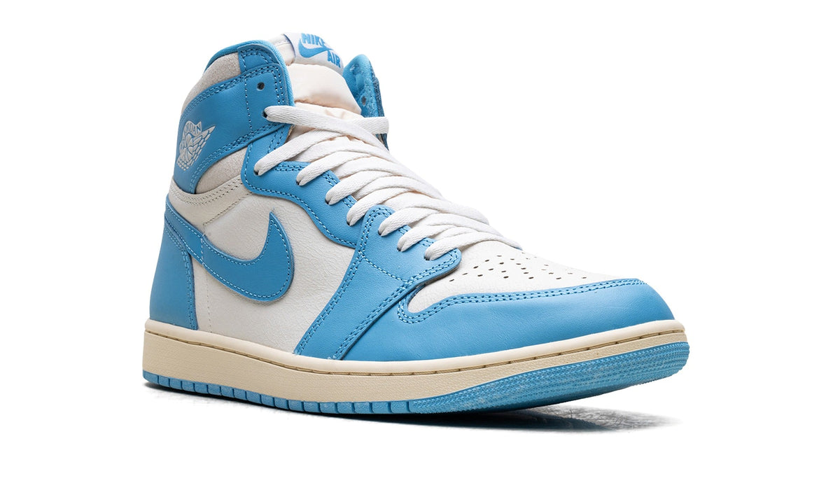 Air Jordan 1 High OG High-Top Sneakers in White & Blue