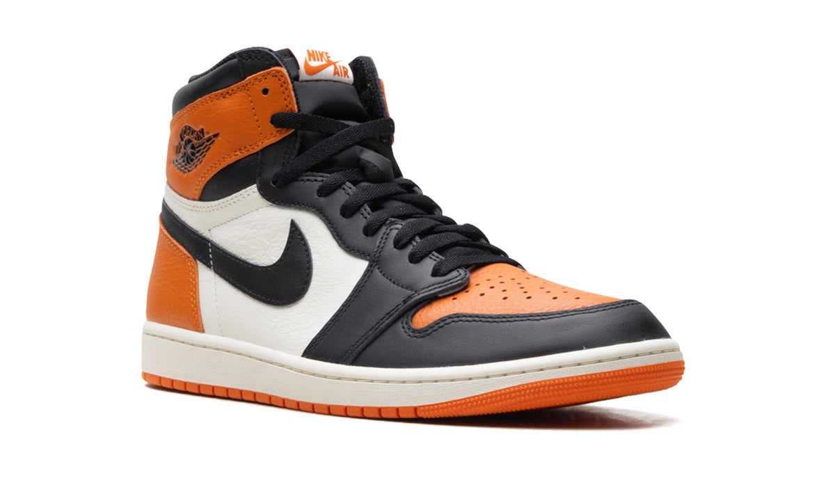 Air Jordan 1 High Sneakers – Orange, Black & White