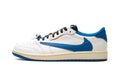 Air Jordan 1 Low Sneakers in White & Royal Blue