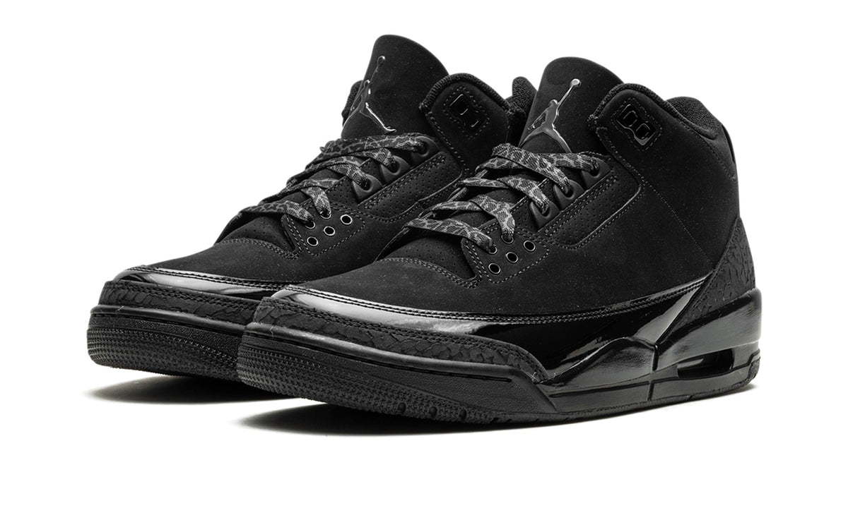 Air Jordan 3 Sneakers – Triple Black