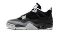 Air Jordan 4 Sneakers – Black, Grey & White