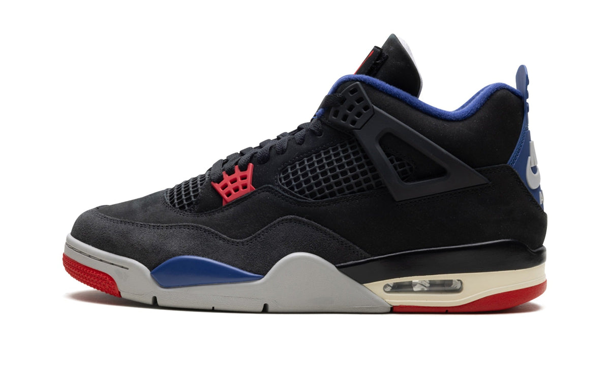 Air Jordan 4 Sneakers – Black, Blue & Red
