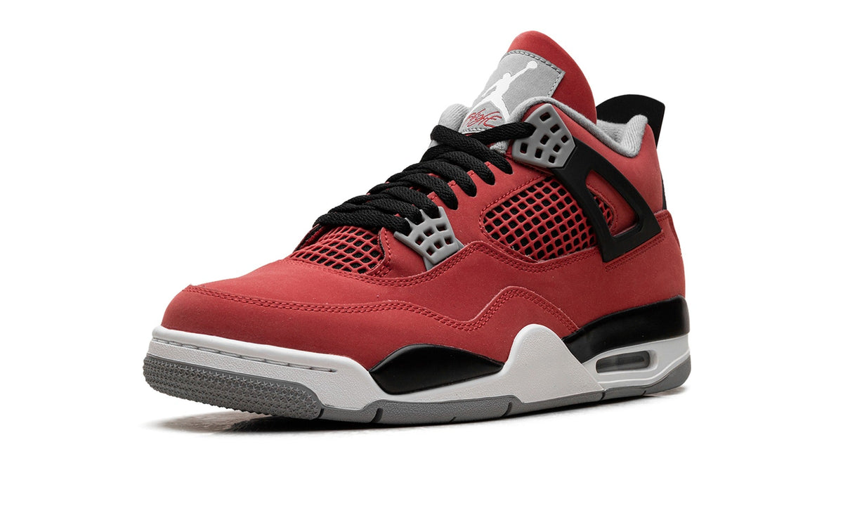 Air Jordan 4 Sneakers – Red, Black & Grey