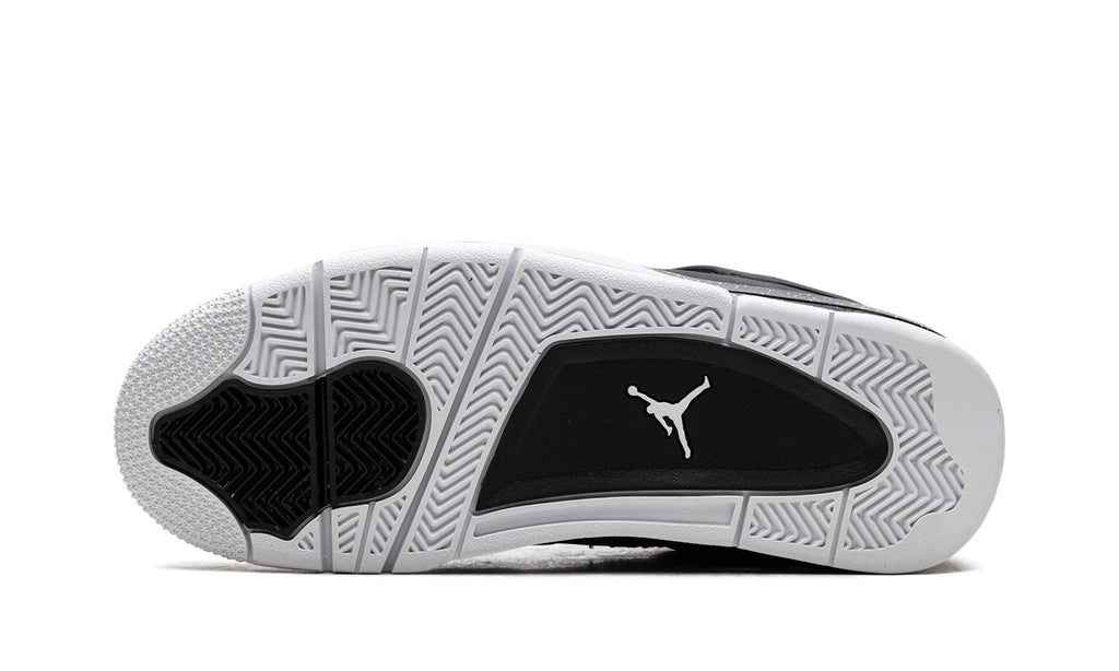 Air Jordan 4 Sneakers – Black, Grey & White