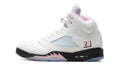 Air Jordan 5 Sneakers – White, Pink & Black