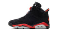 Air Jordan 6 Sneakers – Black & Infrared Red