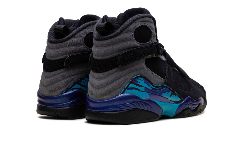 Air Jordan 8 Sneakers – Black, Grey, Purple & Teal