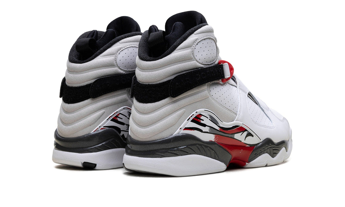 Air Jordan 8 Sneakers – White, Black & Red