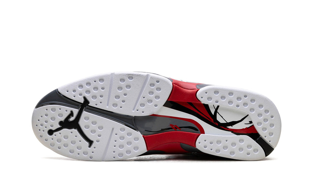 Air Jordan 8 Sneakers – White, Black & Red