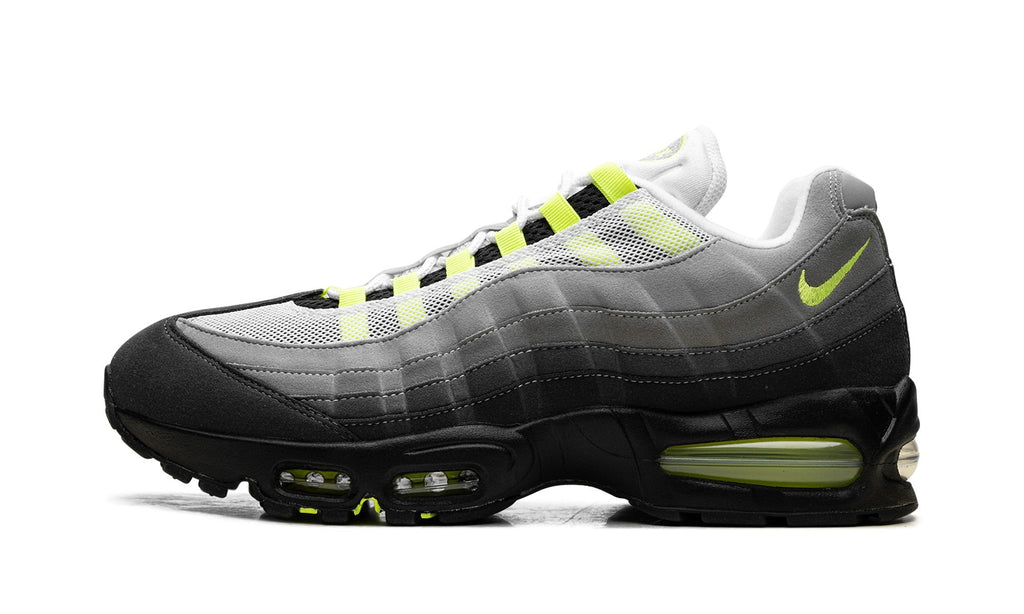 Nike Air Max 95 Sneakers – Gray, Black & Neon Yellow