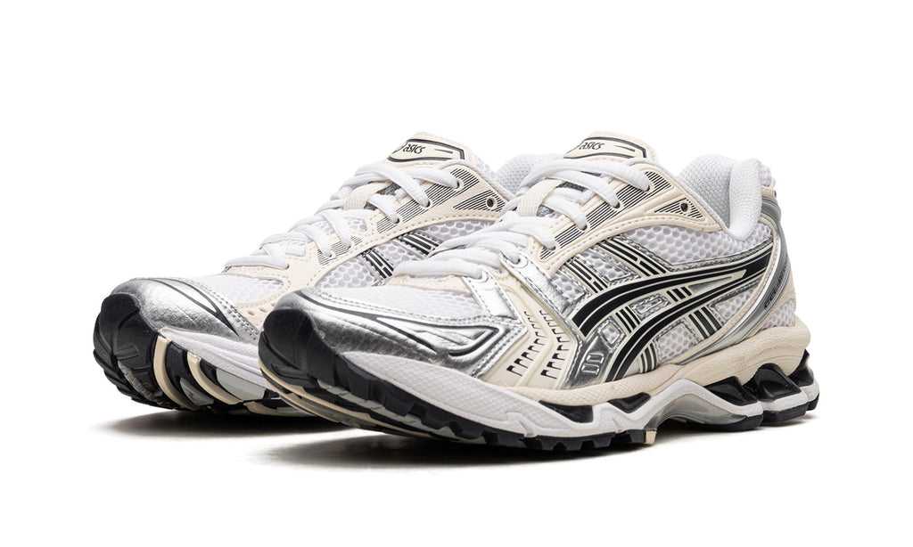 ASICS GEL-KAYANO 14 Sneakers - White, Silver & Black
