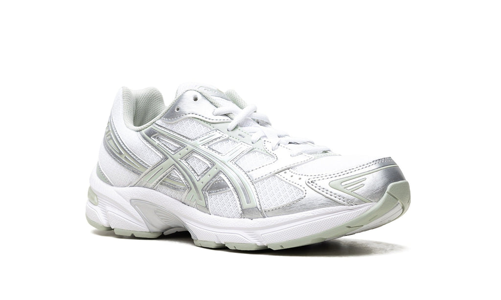 ASICS Mesh Sneakers - White, Silver & Pale Green