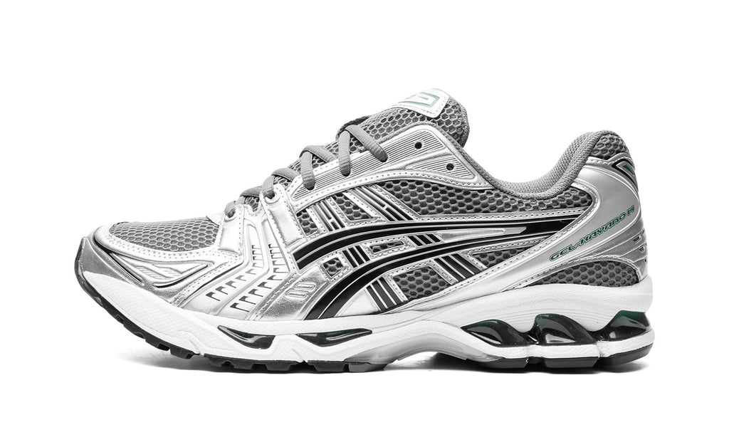 ASICS GEL-KAYANO 14 Sneakers – Metallic Silver, Gray & Black