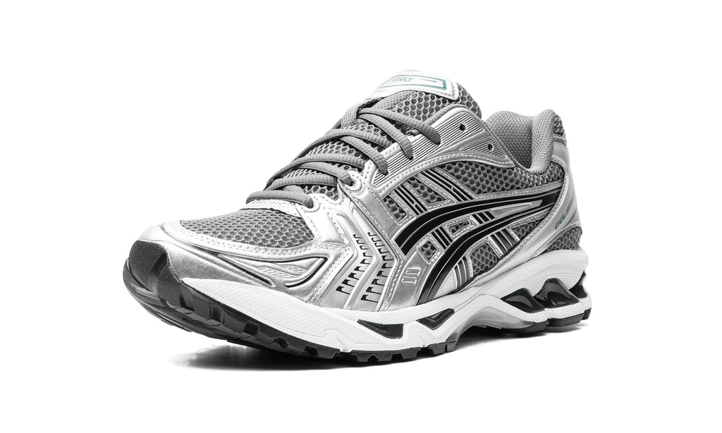 ASICS GEL-KAYANO 14 Sneakers – Metallic Silver, Gray & Black
