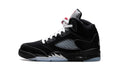 Air Jordan 5 Sneakers – Black, Silver & Ice Blue