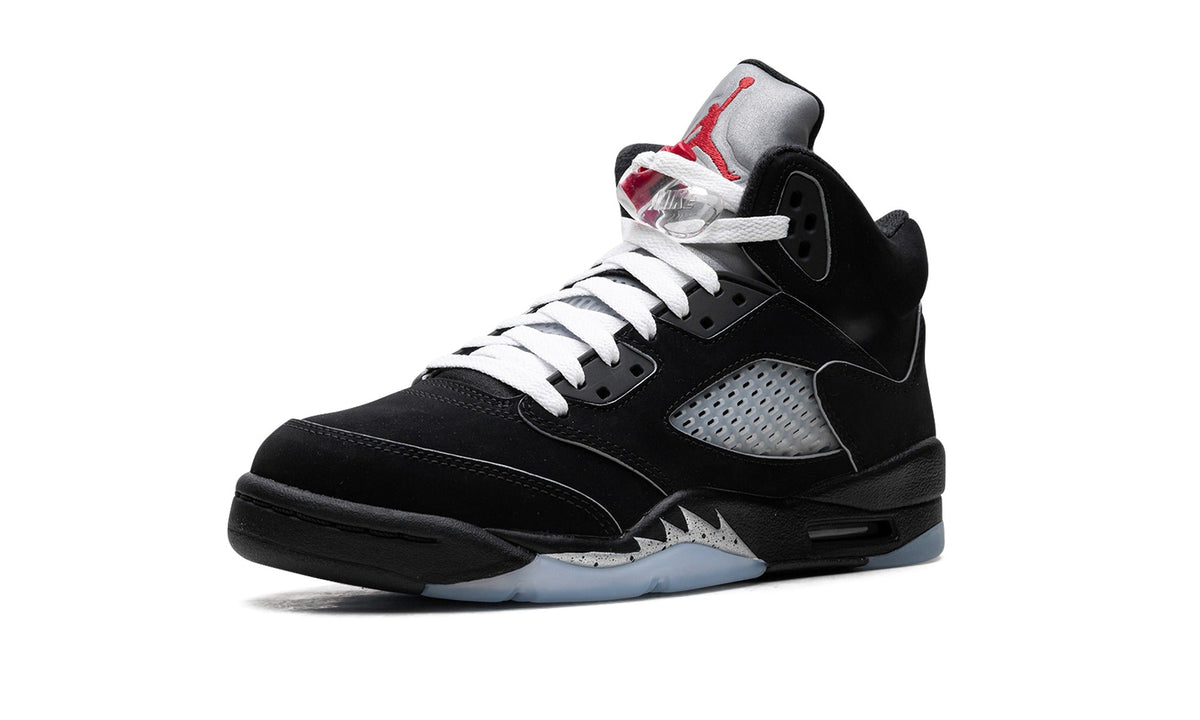 Air Jordan 5 Sneakers – Black, Silver & Ice Blue