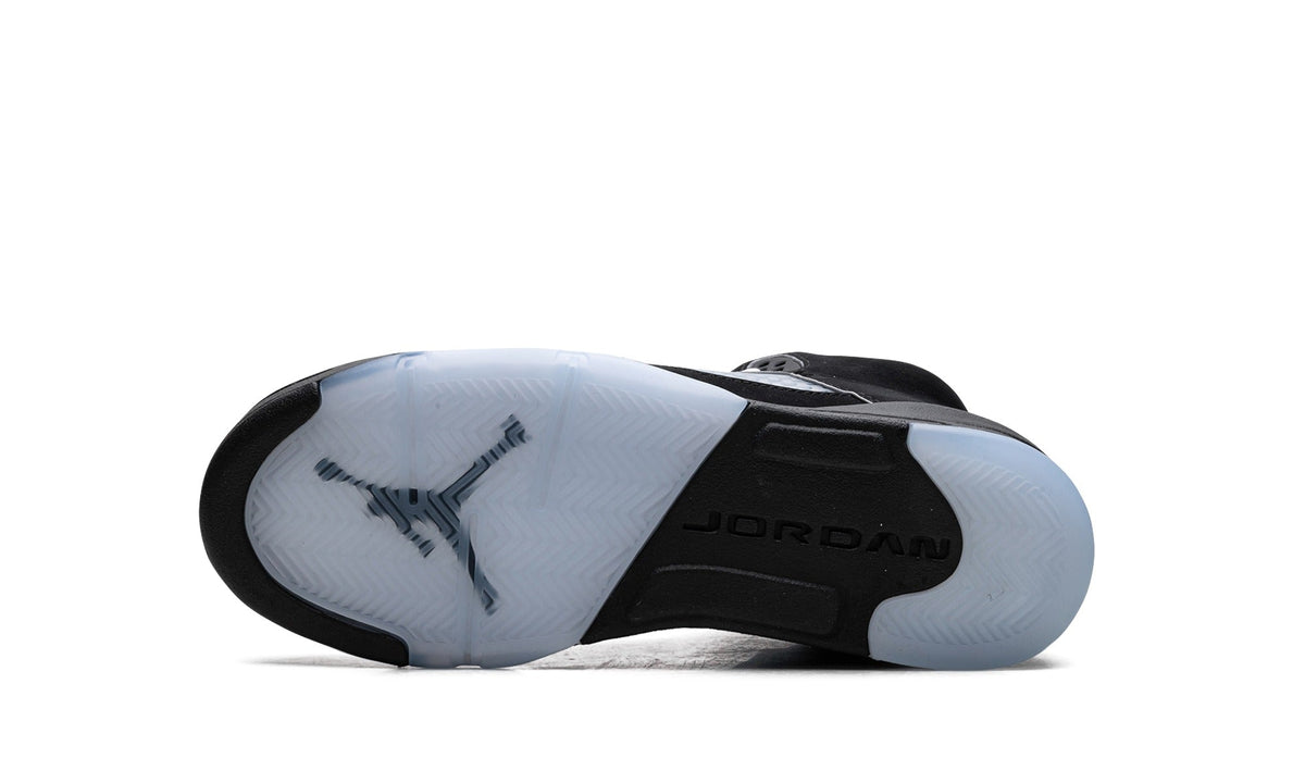Air Jordan 5 Sneakers – Black, Silver & Ice Blue