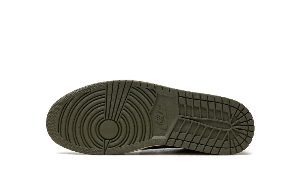 Travis Scott x Air Jordan 1 Low Sneakers – Olive, White & Black