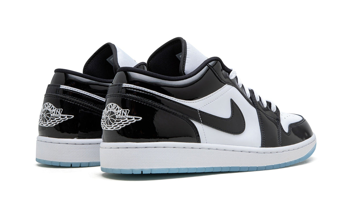 Air Jordan 1 Low Sneakers – White, Black & Ice Blue