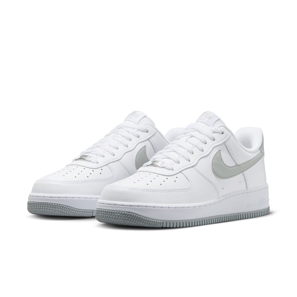 Nike Air Force 1 Low Sneakers – White & Light Grey