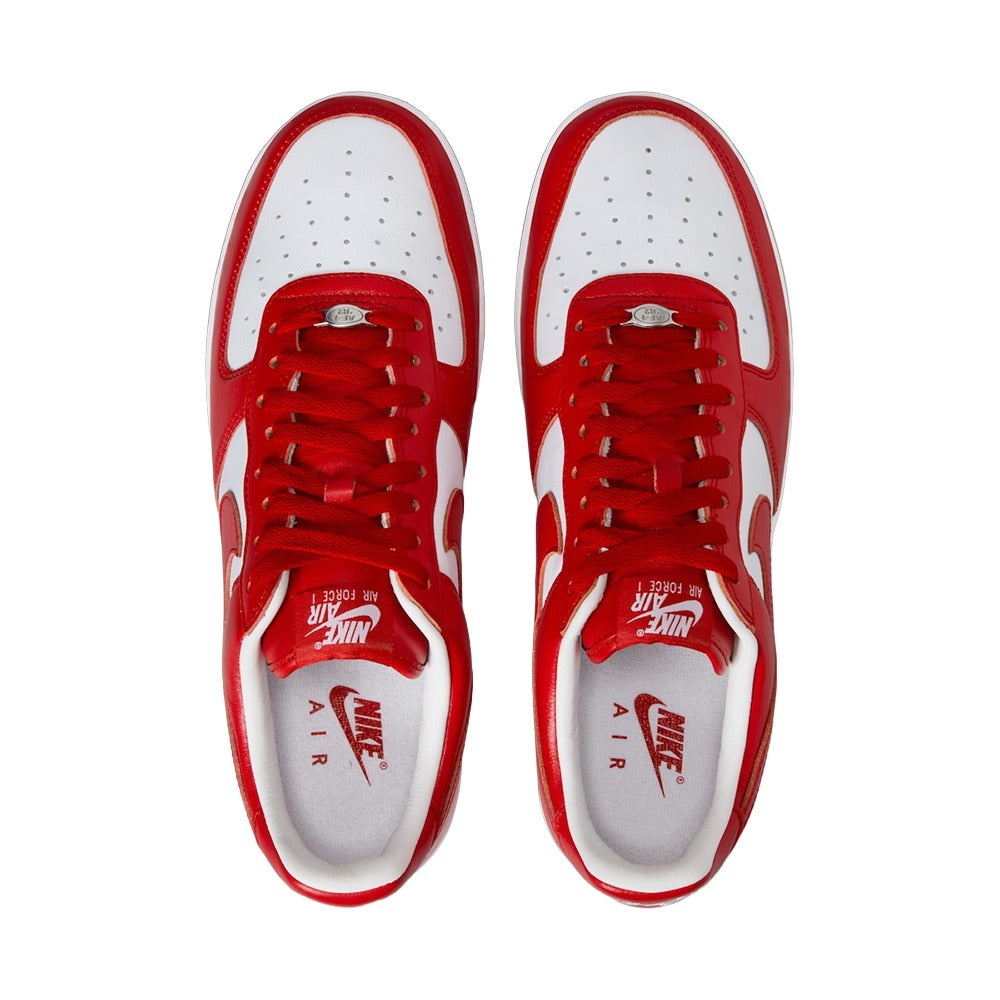 Nike Air Force 1 Low Sneakers – Red/White with TS Embroidery