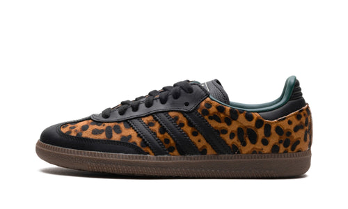 adidas Samba OG Sneakers – Leopard Print, Black & Gum