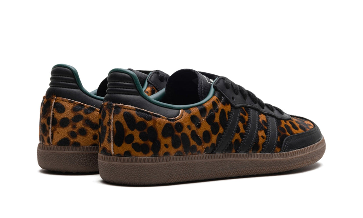 adidas Samba OG Sneakers – Leopard Print, Black & Gum
