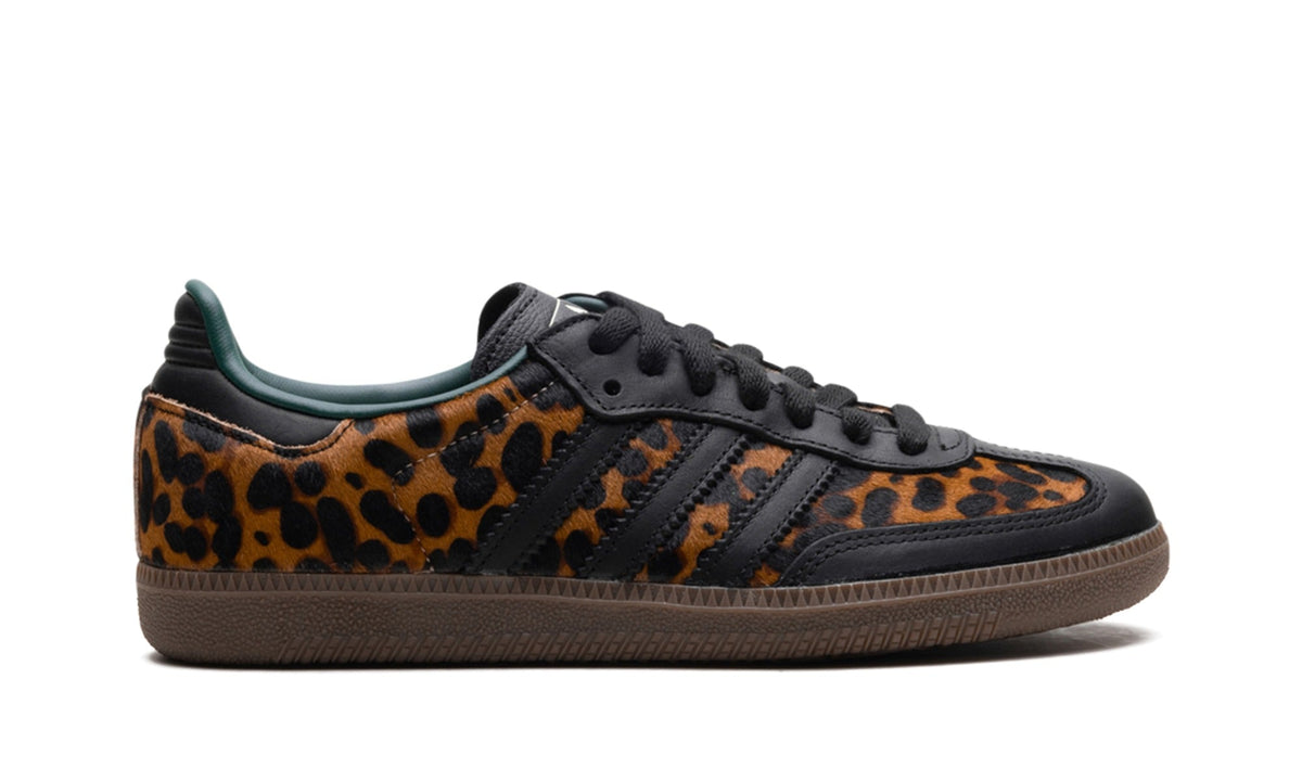 adidas Samba OG Sneakers – Leopard Print, Black & Gum