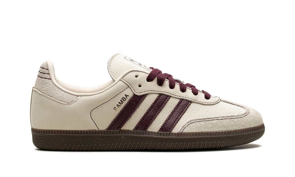 adidas Samba OG Sneakers in Cream & Burgundy