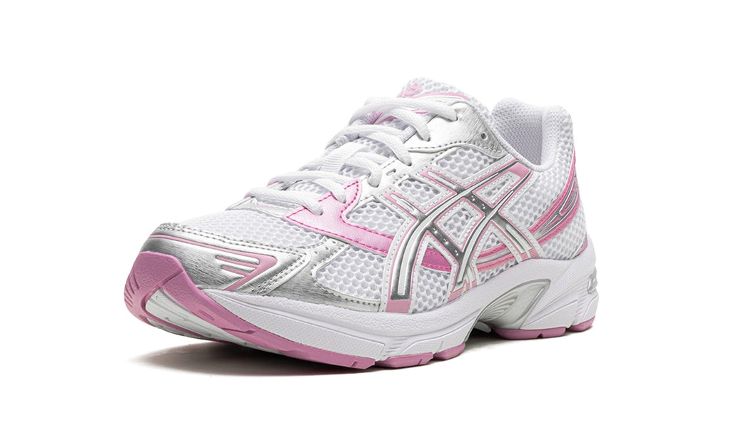 ASICS GEL-1130 Sneakers – White, Metallic Silver & Pink