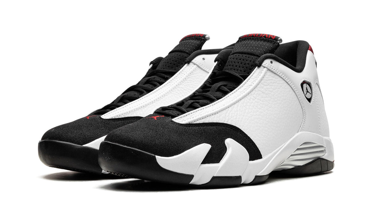 Air Jordan 14 Sneakers – White, Black & Red
